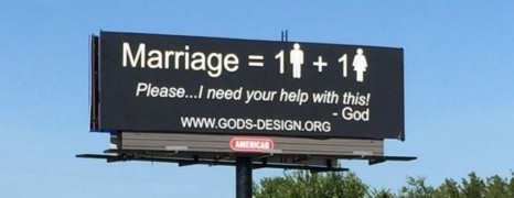 Un couple US envisage d’installer 1 millier de panneaux anti-mariage gay