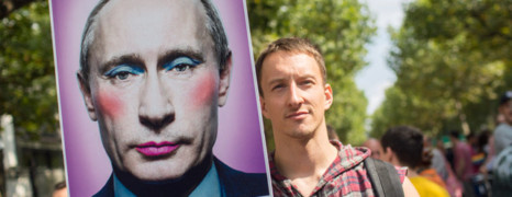 Loi russe anti-gay : manif à Berlin