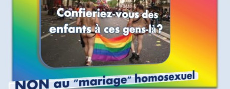 L’Institut Civitas lance une campagne contre le mariage homosexuel