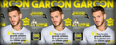 M Pokora en couverture de Garçon Magazine